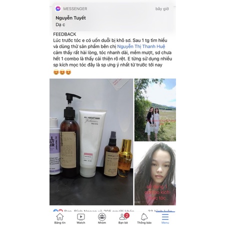 Combo Chăm Sóc Tóc 5 Món Kích Thích Mọc Tóc Và Dưỡng Tóc