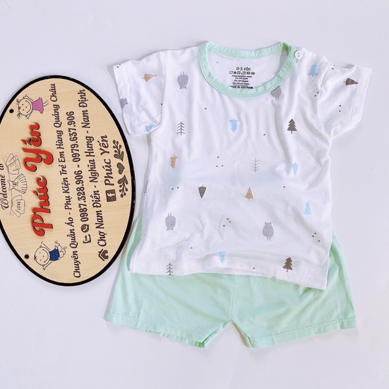BỘ CỘC TAY CHẤT PETTIT NỀN TRẮNG THUN LẠNH CỰC MỀM MỊN(8-17kg)(1433 )