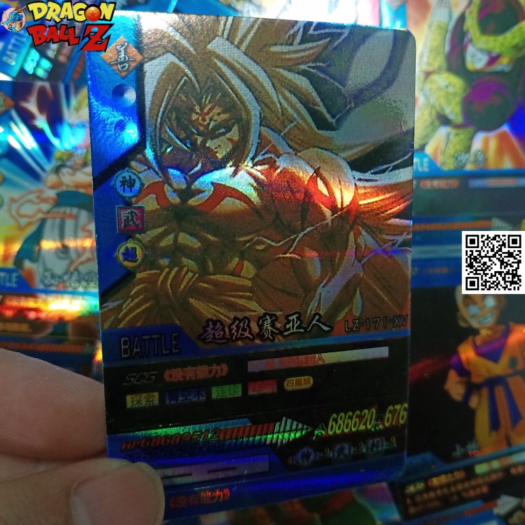 Combo 10 Thẻ đấu bài 7 viên ngọc rồng Dragonball phản quang kam kết không trùng 1459 D3