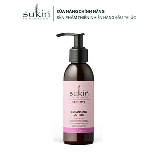 Sukin Sữa Rửa Mặt Dành Cho Da Nhạy Cảm Sensitive Cleansing Lotion 125ml