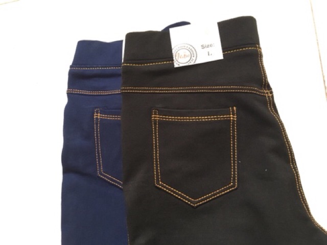 [ Mã FAMAYWA giảm 10K đơn 50K] Quần giả jean 4 túi chất liệu cotton da cá | BigBuy360 - bigbuy360.vn