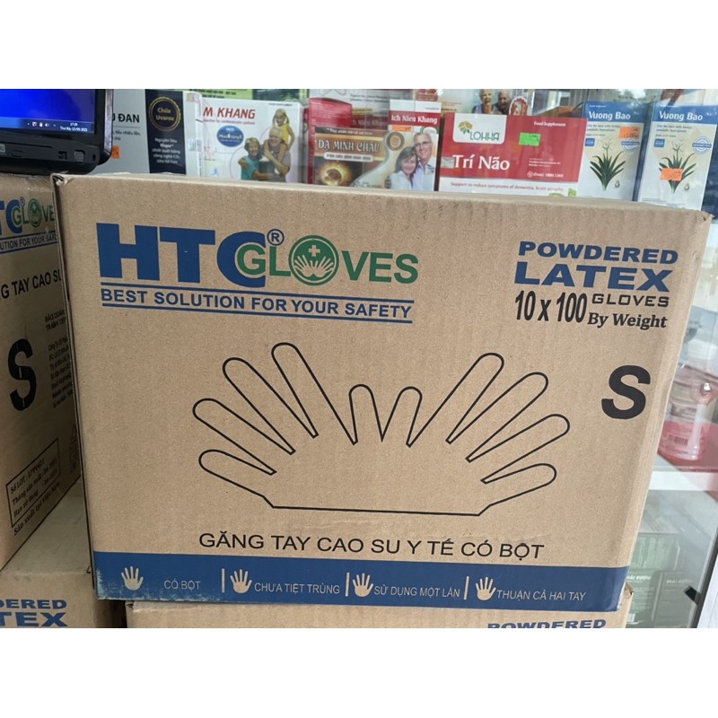 Găng tay y tế có bột HTC Gloves( Cao su thiên nhiên )