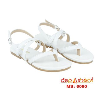 Giày sandal xỏ ngón Màu Trắng có big size từ Size 33 đến Size 43 - 6090