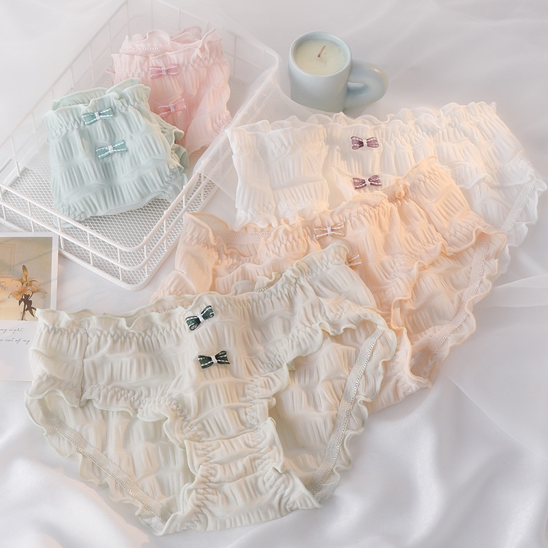 Quần Lót cotton Lưng Vừa Thoáng Khí Thoải Mái Cho Nữ