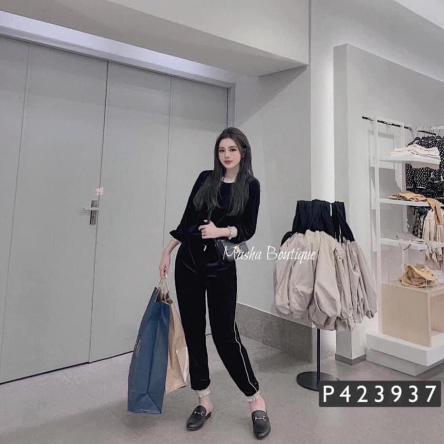 [ 𝐅𝐑𝐄𝐄 𝐒𝐇𝐈𝐏 ] BỘ NHUNG VIỀN BEO PHỐI NHÚN CHUN TAY CẨN THẬN LẮM Ạ