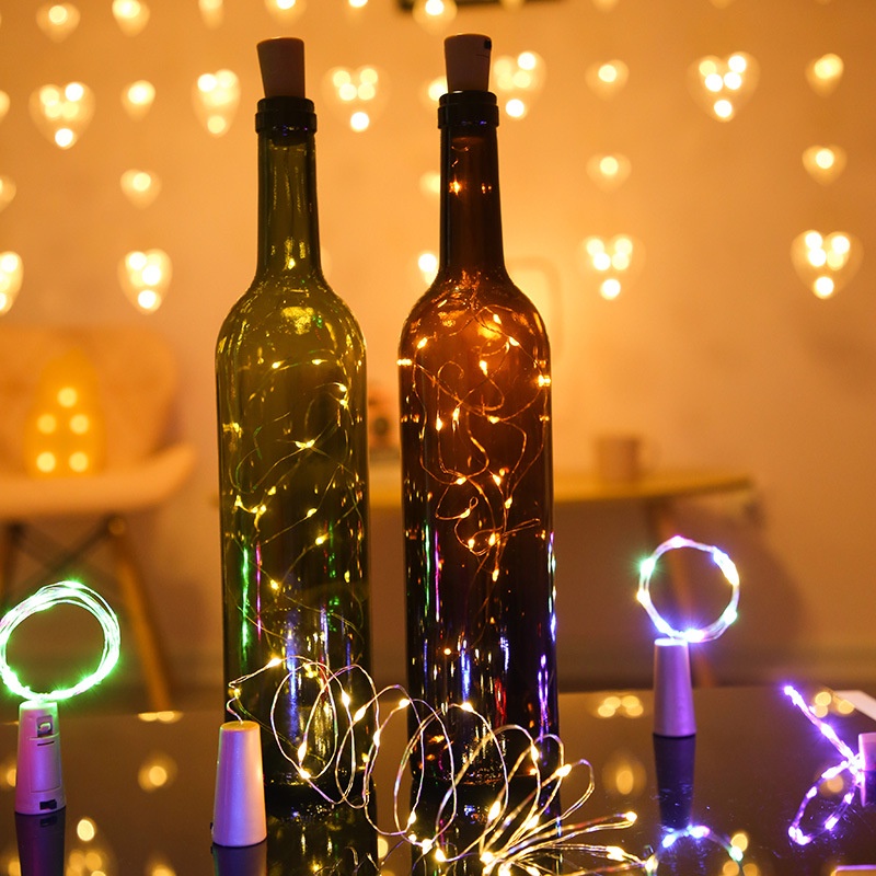 Dây đèn led trang trí chai rượu đẹp mắt