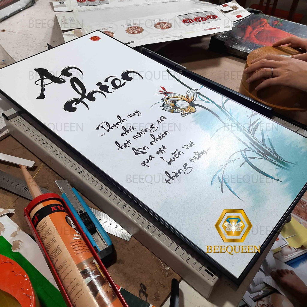 Tranh Thư Pháp Chữ An Nhiên  -Thư Pháp Nghệ Thuật Việt Nam