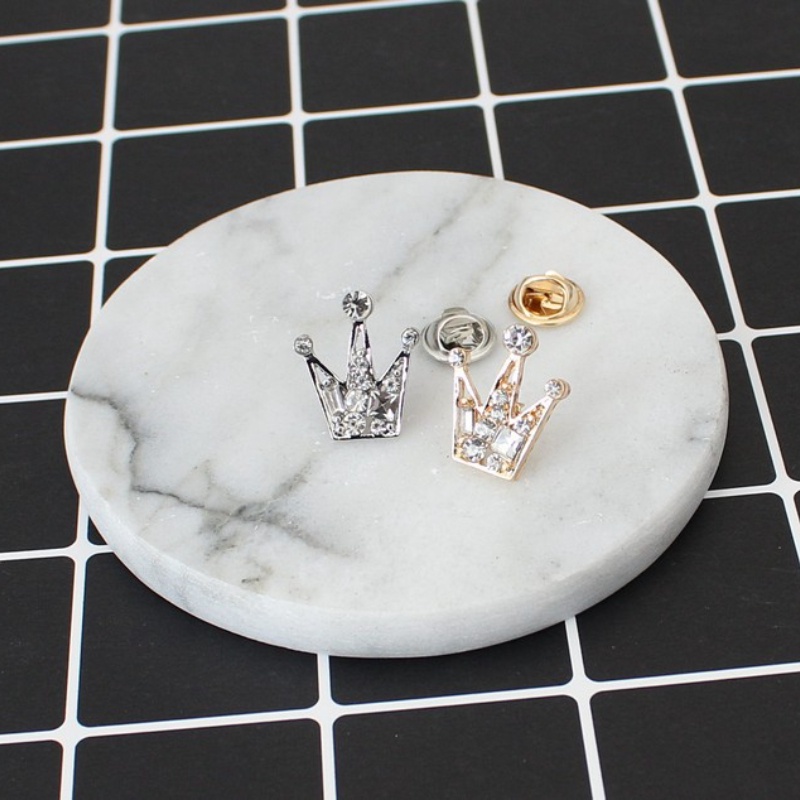 Cài Áo Hình Vương Miện Đính Đá Thời Trang Hàn Quốc