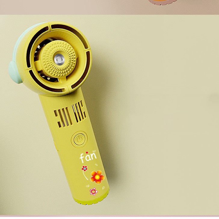 Quạt Phung Sương Cầm Tay Cánh Âm - Quạt Mini Tích Điện Phun Sương Hơi Nước Tạo Ẩm 500mAh - HUSO | BigBuy360 - bigbuy360.vn