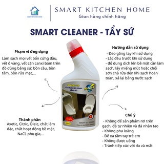 SMART TS CHAI 500ML (Làm sạch đồ dùng bằng sứ) - Smart Kitchen Home