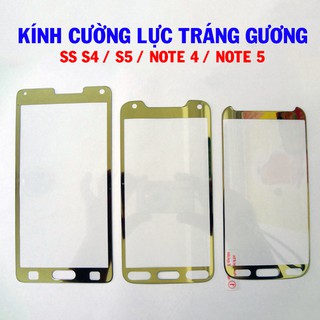 KÍNH CƯỜNG LỰC NHẬT BẢN FULL MÀN HÌNH TRÁNG GƯƠNG GOLD / SILVER SAMSUNG