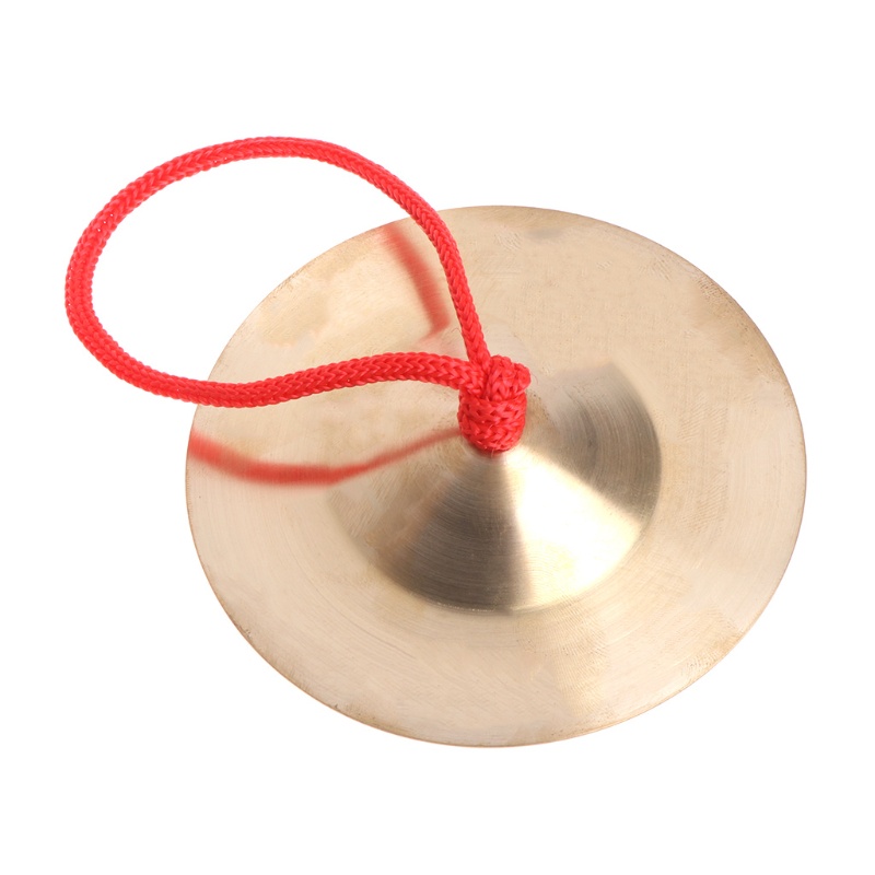 1 Cặp Nhạc Cụ Gõ Cymbal Truyền Thống Trung Hoa Có Dây Đeo Ngón Tay Bằng Đồng Cho Sân Khấu Tiệc Nhạc