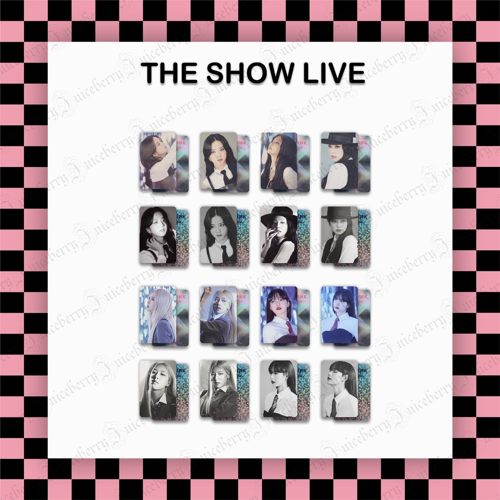 Bộ ảnh photocard fanmade BLACKPINK The Show Live Album E84