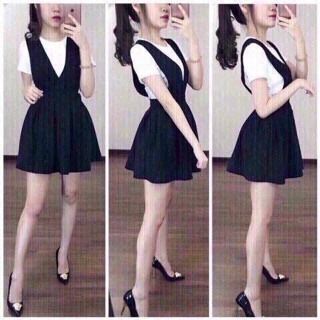 Set áo kèm váy yếm