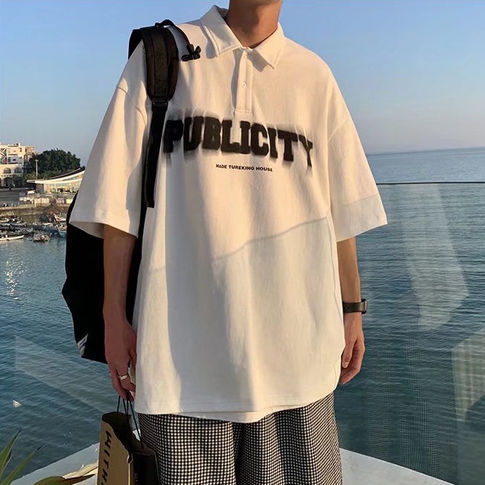 Áo polo Ngắn Tay In Hình Thời Trang Dành Cho Nam