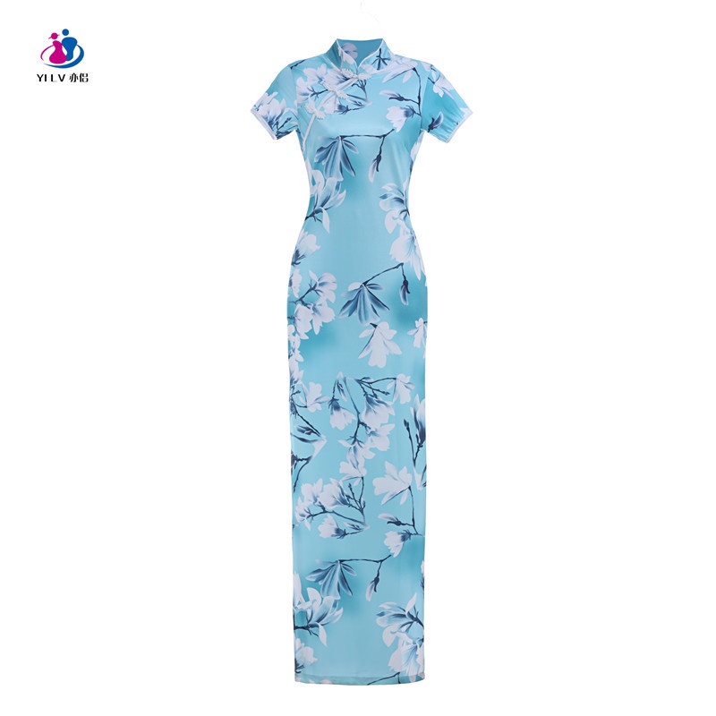 Sườn Xám Cách Tân Dáng Ôm Co Giãn Bốn Mặt Thời Trang Mới Cho Nữ 2022