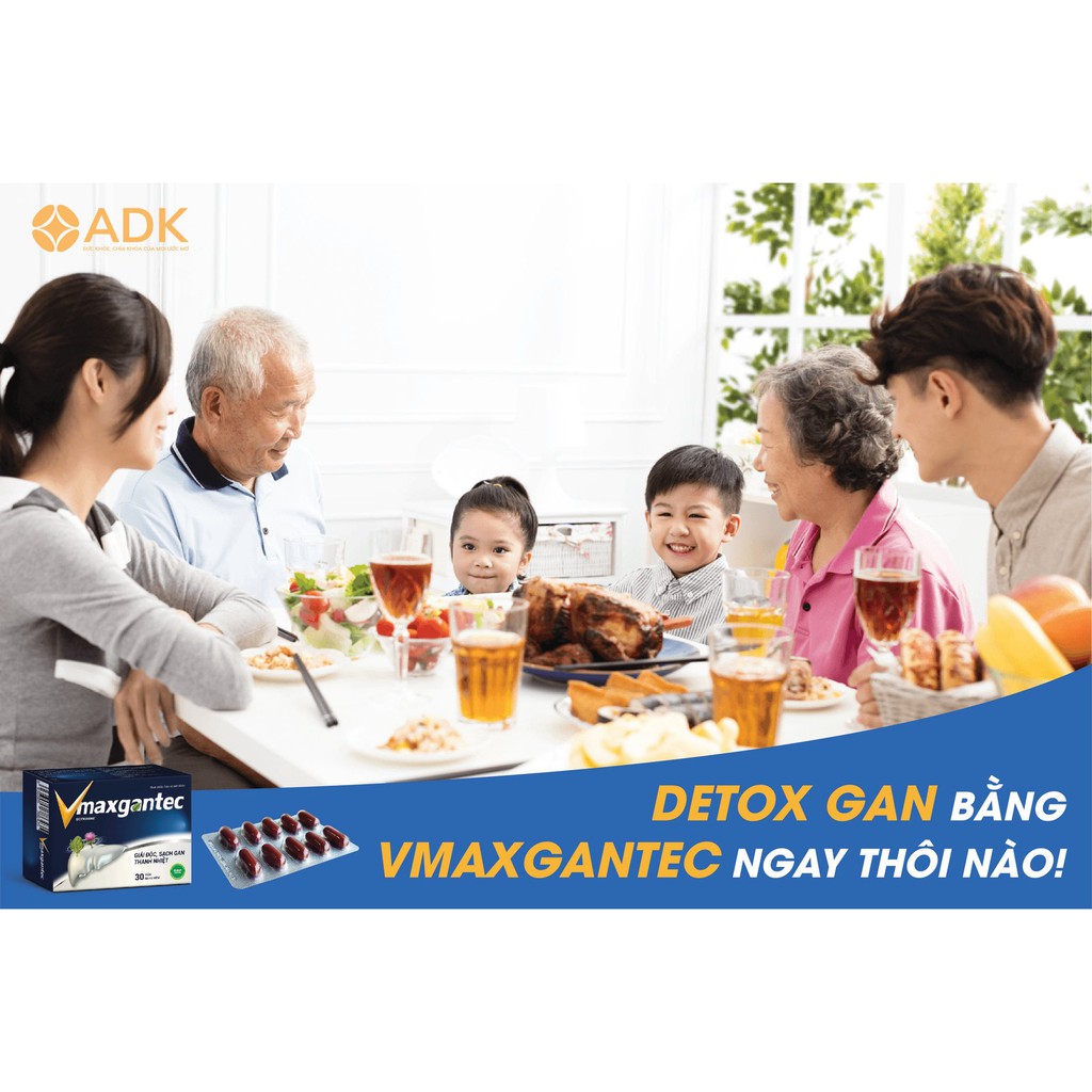 [Quầy Thuốc Bảo Lâm] - Vmaxgantec – Hỗ trợ giải độc gan, giảm mẩn ngứa mề đay (30 viên) - [Hàng Chính Hãng]