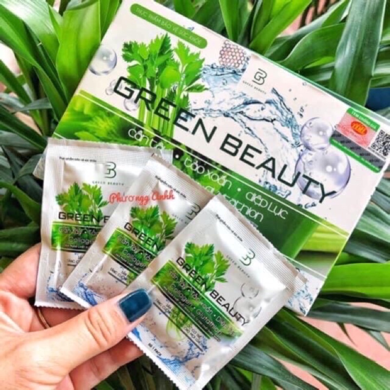 Nước ép cần tây giảm cân đẹp da green beauty