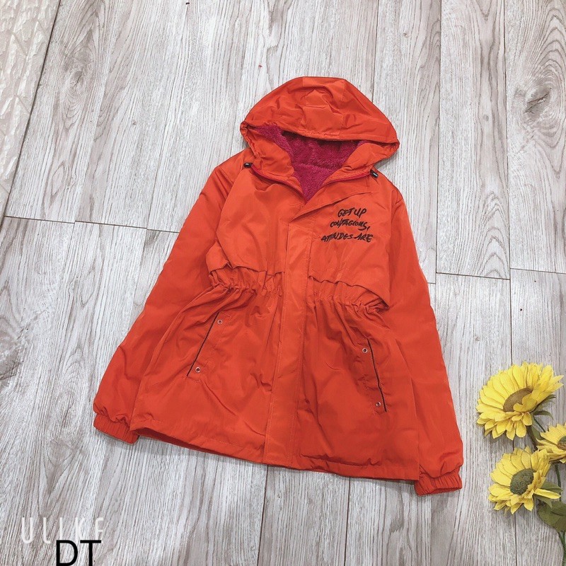 ÁO KHOÁC GIÓ LÓT LÔNG DÁNG DÀI CỰC XINH CHẤT GIÓ MỀM | BigBuy360 - bigbuy360.vn