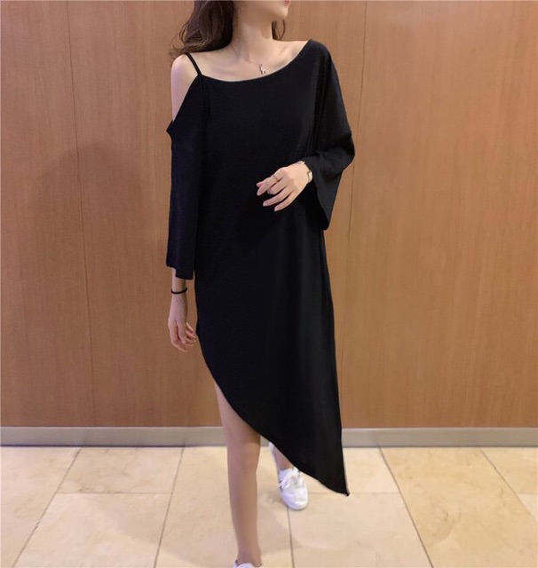 Váy vạt chéo thiết kế mỏng manh 2019-Thời trang dạo phố cho các quý cô đây ạ