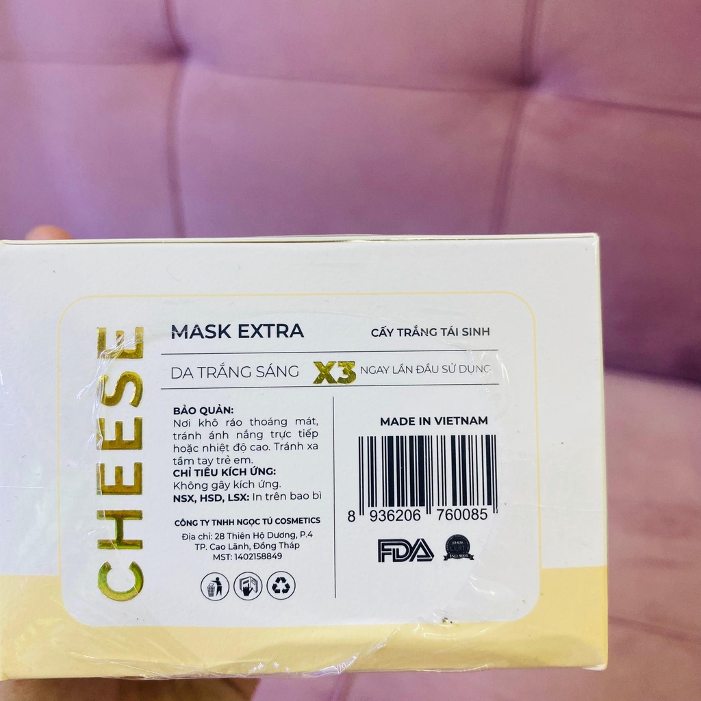 Kem Cấy trắng Cheese 40gr - Mặt nạ Cấy trắng tái sinh Cheese - Hàng chính hãng
