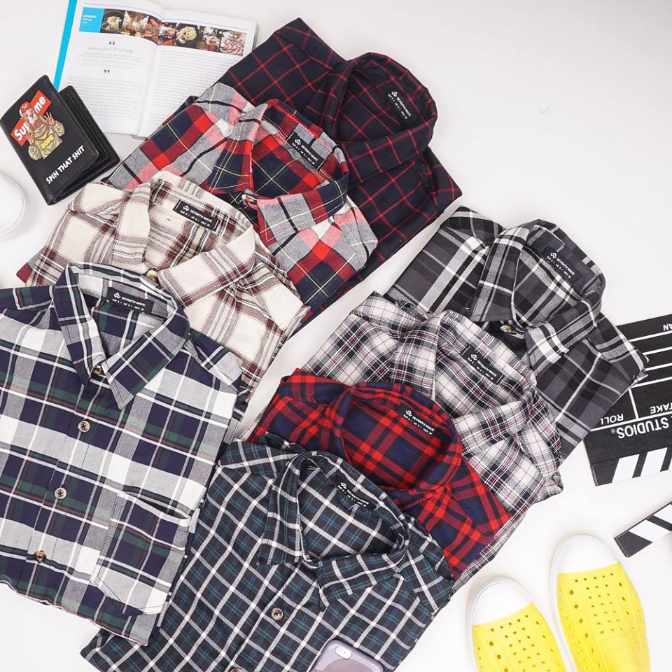 Áo sơ mi caro nam nữ City Cycle - Áo sơ mi nam dài tay Unisex kẻ caro Local Brand | BigBuy360 - bigbuy360.vn