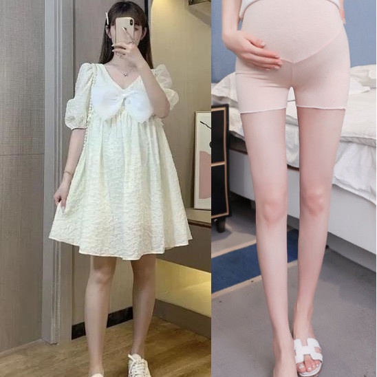 Bộ Đầm Bầu Hai Mảnh Phong Cách Pháp Mùa Hè 2021 Mới