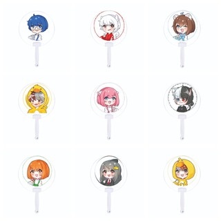 Quạt cán nhựa in hình HERO TEAM Simmy Phong cận Siro Mr Vịt Sammy Đào Timmy Kairon Timy Kamui chibi anime