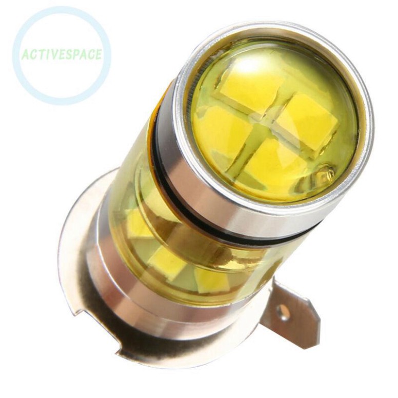 (thanh lý) Bộ 2 bóng đèn LED 12-24V 360° 4300K H3 100W 2828SMD hợp kim nhôm thay thế cho xe hơi | BigBuy360 - bigbuy360.vn