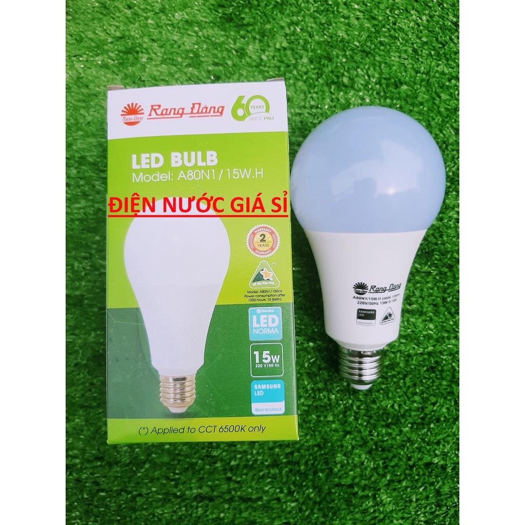 Bóng Đèn Led Buld Tròn 15W Rạng Đông Chính Hãng, Bảo Hành 24 Tháng