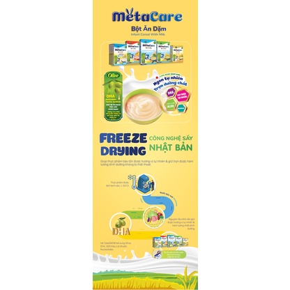 Bột ăn dặm Metacare - Bò đậu hà lan ngô ngọt &amp; Olive (200g)