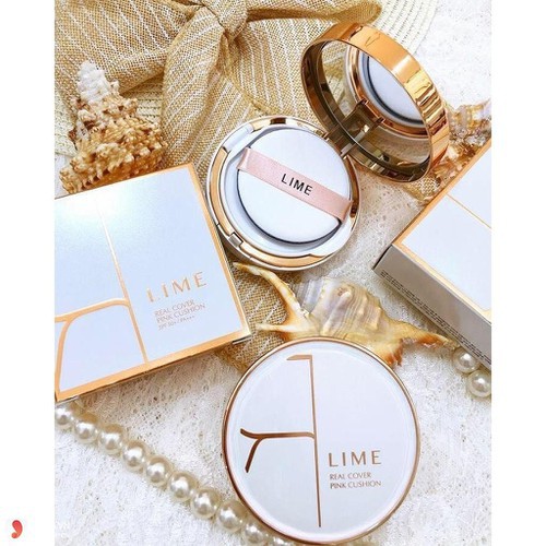 Phấn Nước Kiềm Dầu Lime Real Cover Pink Cushion SPF50+ PA+++ | BigBuy360 - bigbuy360.vn