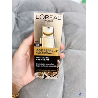 Kem dưỡng da giảm thâm quầng mắt và sụp mí mắt Loreal Eye Age Perfect eye Renewal 15ml