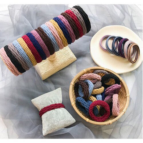 Hộp 20 Dây Chun Buộc Tóc Hàn Quốc