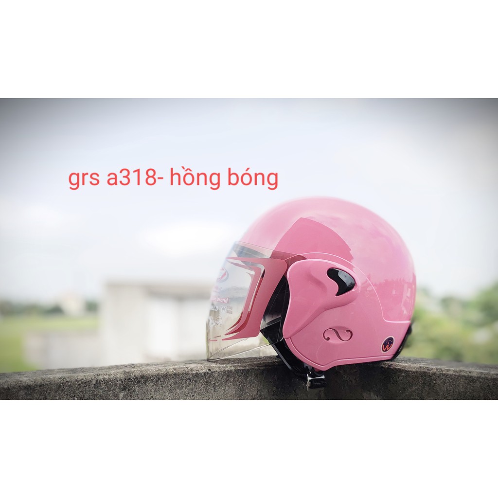 MŨ 3/4 ĐẦU GRS A318K CAO CẤP CHÍNH HÃNG