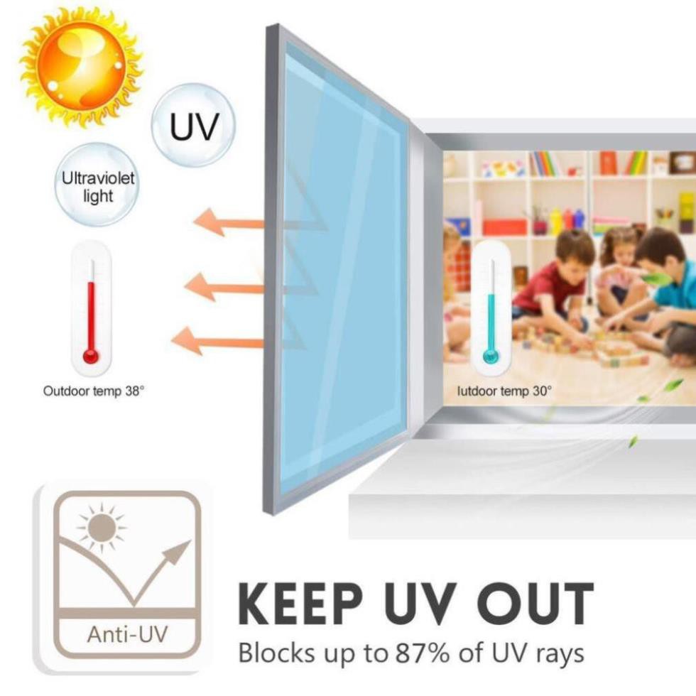 Tấm dán cửa kính cách nhiệt - chống nắng , chống tia uv , giảm nhiệt độ trong phòng