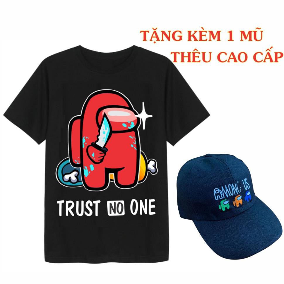 Áo AMong Us  Màu Đen Và Trắng In 3D Sắc Nét Dành Cho Cả Nam Và Nữ
