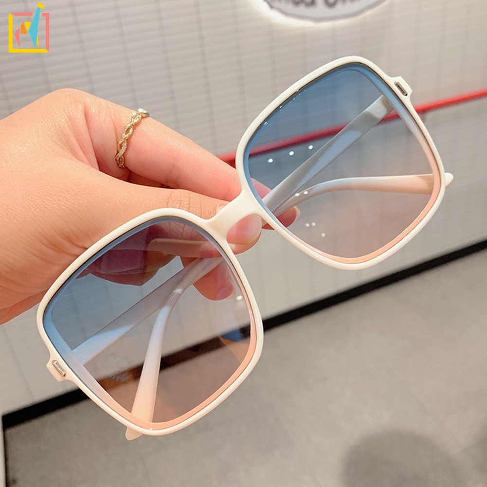 Kính mát gọng vuông màu gradient thời trang cho nam và nữ YR ZOE