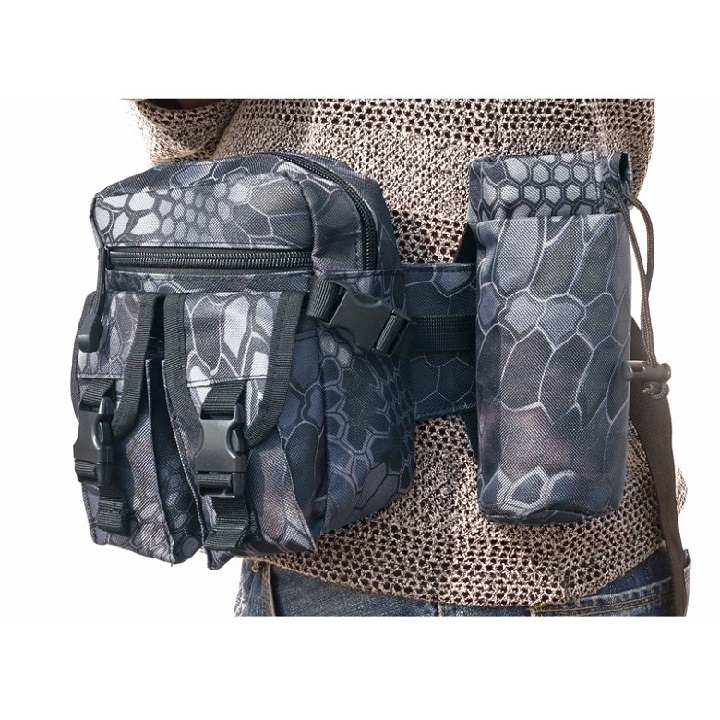 Túi Đeo Hông, Đeo Bụng Đeo Chéo Kèm Túi Đựng Chai Nước ( Đủ 8 Màu Lựa Chọn )