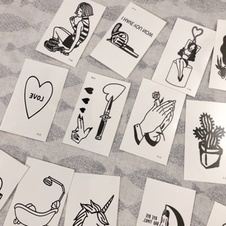 Set 30 tấm hình xăm dán mini