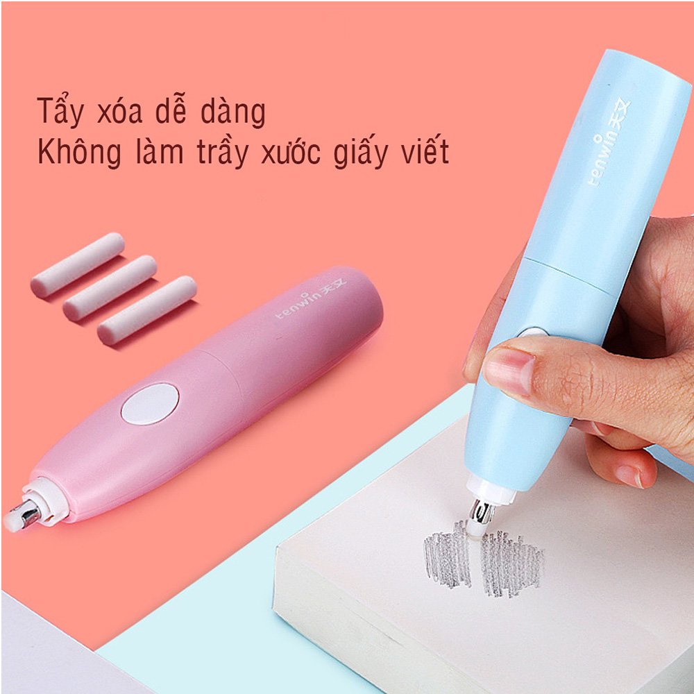 Bộ Gọt Bút Chì Chạy Pin Cao Cấp - Tự Chuốt Bút - Bộ Đồ Dùng Học Tập Tiện Lợi Thích Hợp Cho Bé Mẫu Giáo Lớn, Tiểu Học