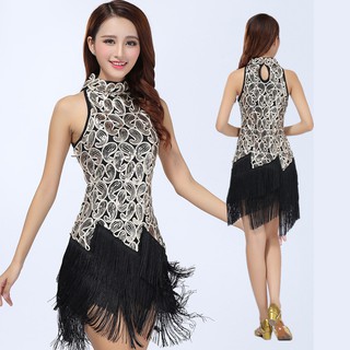 Đầm Khiêu Vũ Đính Kim Sa Lấp Lánh