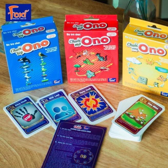 [KHÔNG HAY TRẢ TIỀN] Board game-Chuỗi Ono KÉP Foxi-thẻ glenndoman thông minh-chuỗi thức ăn của động vật biển