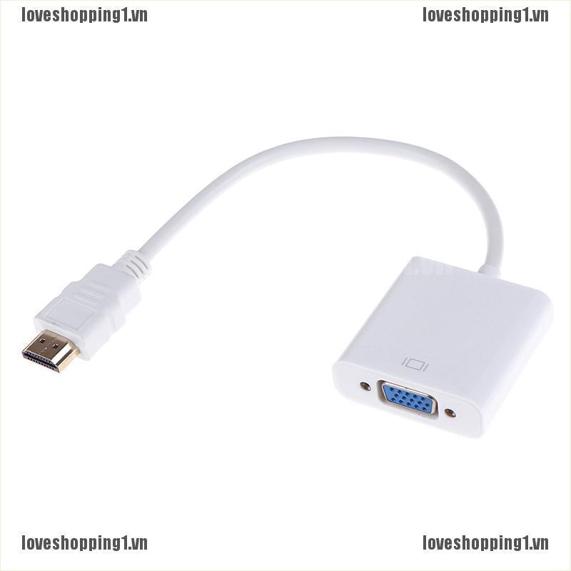 Đầu Chuyển Đổi Từ HDMI Sang VGA HD 1080P Màu Trắng | BigBuy360 - bigbuy360.vn