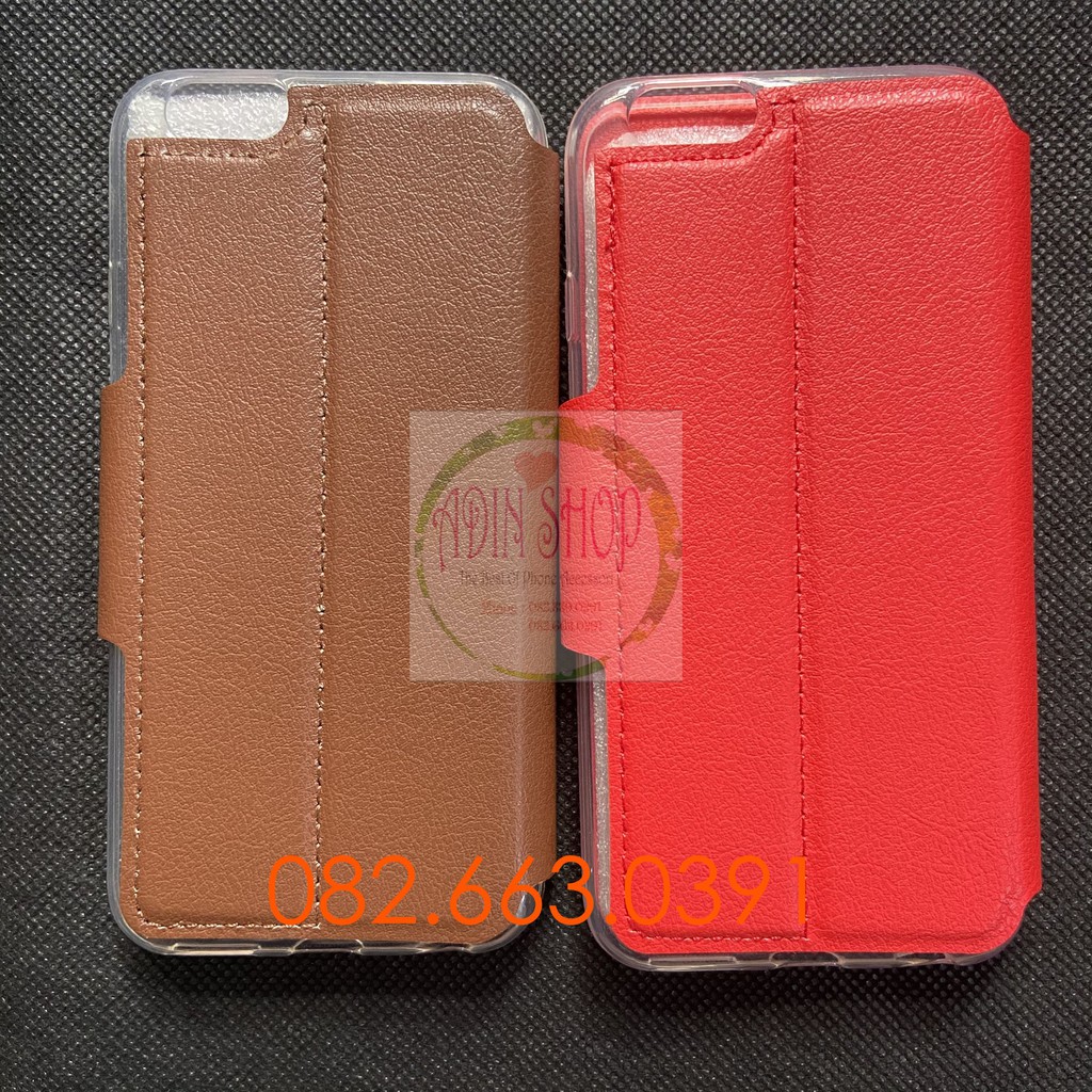 Bao da IPhone 6 / 6S / 6 plus / 6s plus có đồng hồ xem giờ, chất liệu da sang trọng | BigBuy360 - bigbuy360.vn