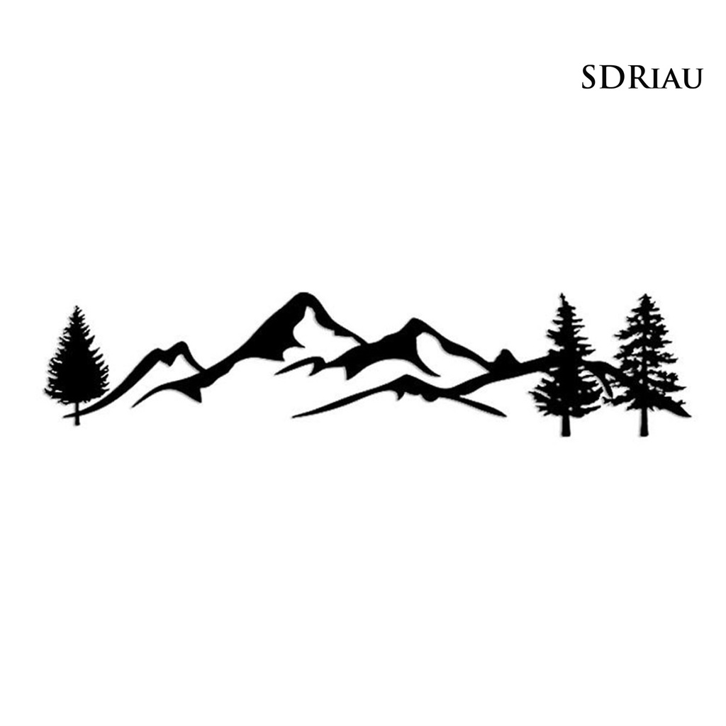 Miếng Dán Phản Quang Chống Thấm Nước Họa Tiết Núi Trang Trí Cửa Sổ Xe Hơi