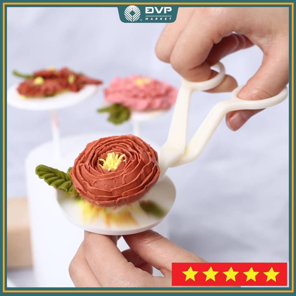 Kéo nhựa nâng hoa trang trí bánh kem