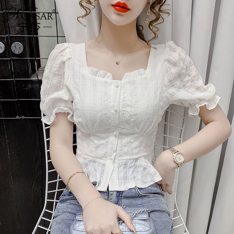 SP154  ÁO cổ vuông Quảng Châu S/3XL