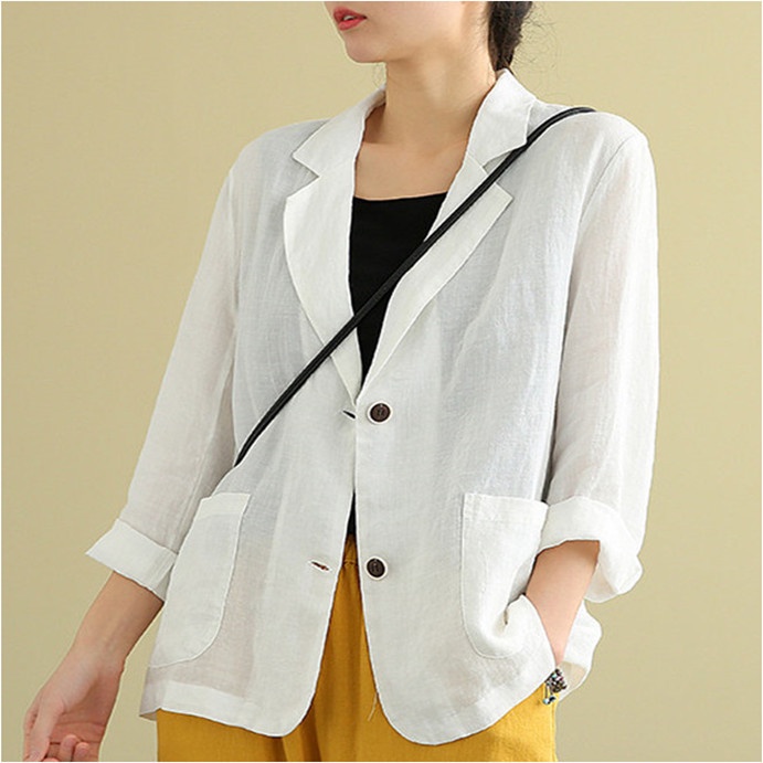 Áo blazer khoác ngoài chất đũi xước cao cấp dành cho mọi cô nàng SP11