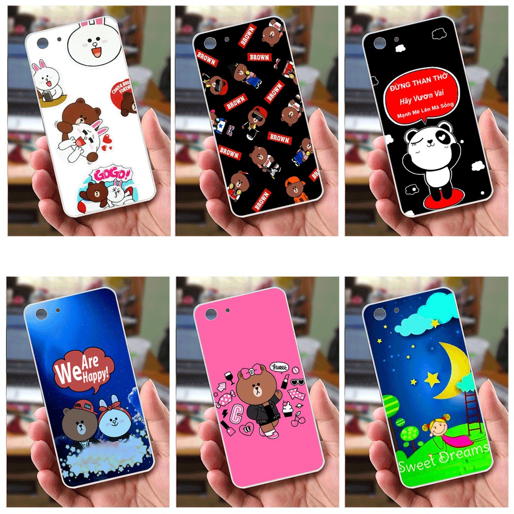 Ốp lưng Oppo A83 (Dẻo) - Gấu